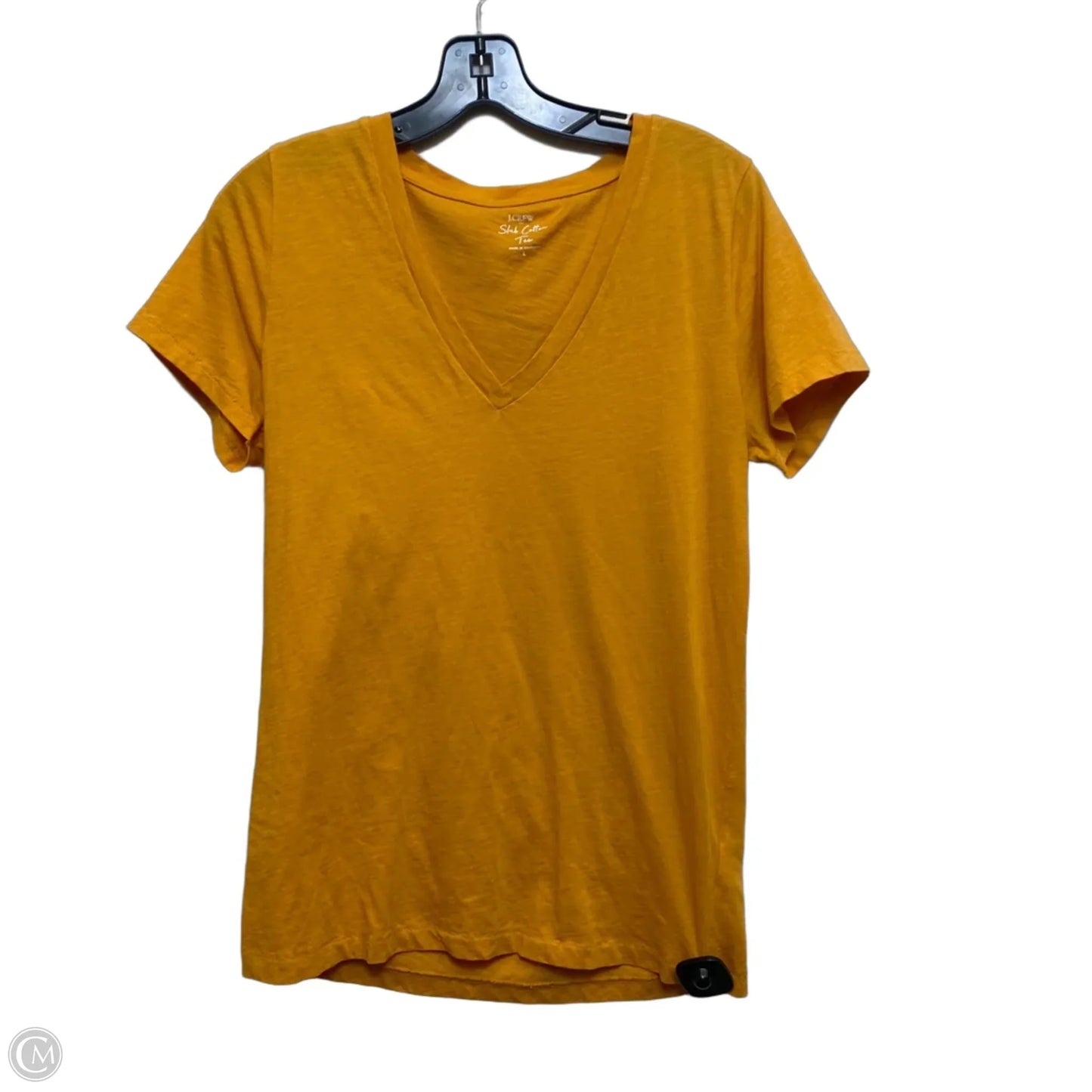 Top Short Sleeve Basic By J. Crew In Orange, Size: L