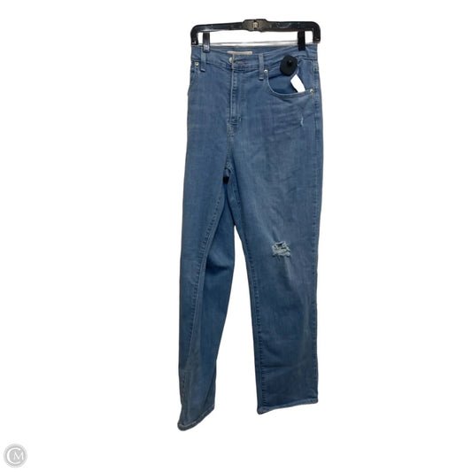 Jeans Straight By Levis In Blue Denim, Size: 16