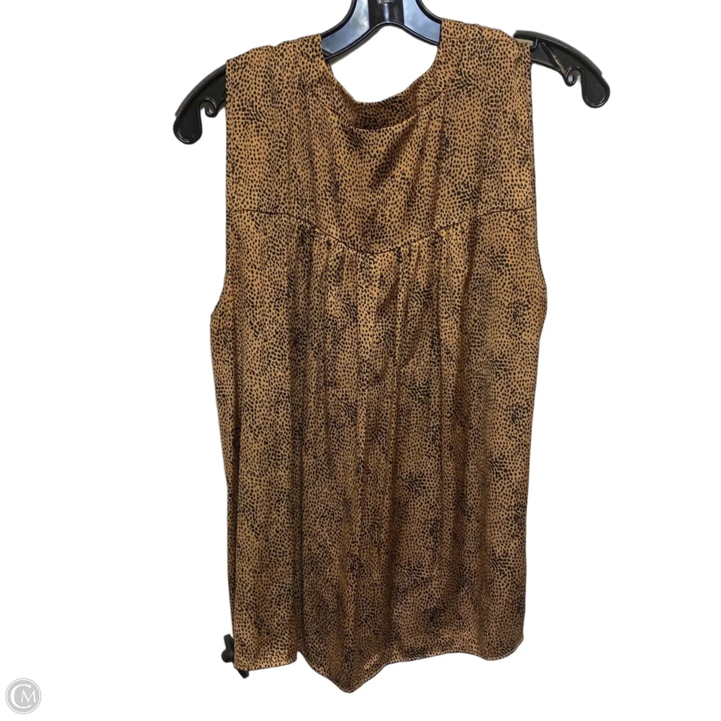 Top Sleeveless By Sincerely Jules In Black & Brown, Size: L