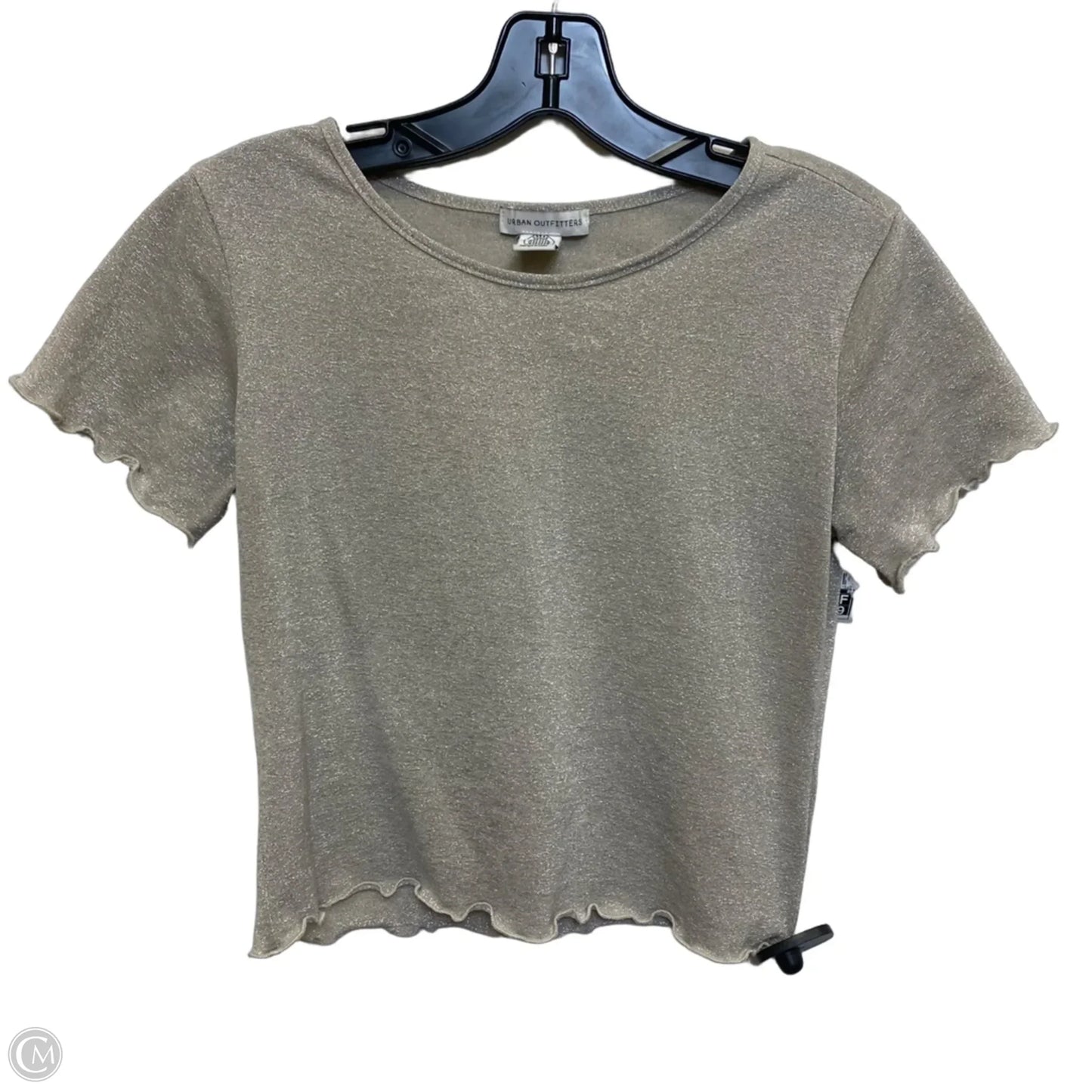 Top Short Sleeve Basic By Urban Outfitters In Beige, Size: M