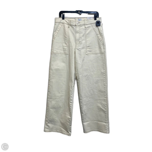 Jeans Wide Leg By Time And Tru In Cream Denim, Size: 12