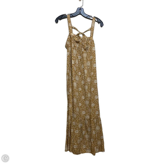 Dress Casual Maxi By Old Navy In Brown & Cream, Size: M