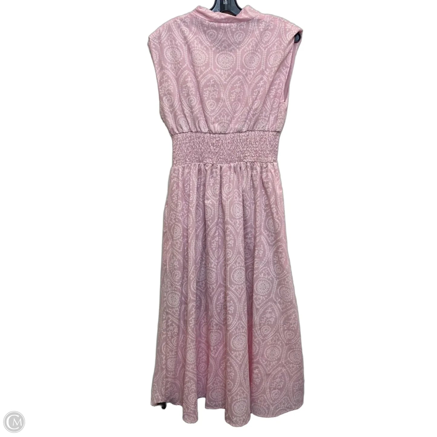Dress Casual Midi By She + Sky In Pink & White, Size: M