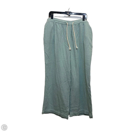 Pants Wide Leg By Wonderly In Green, Size: Xxl