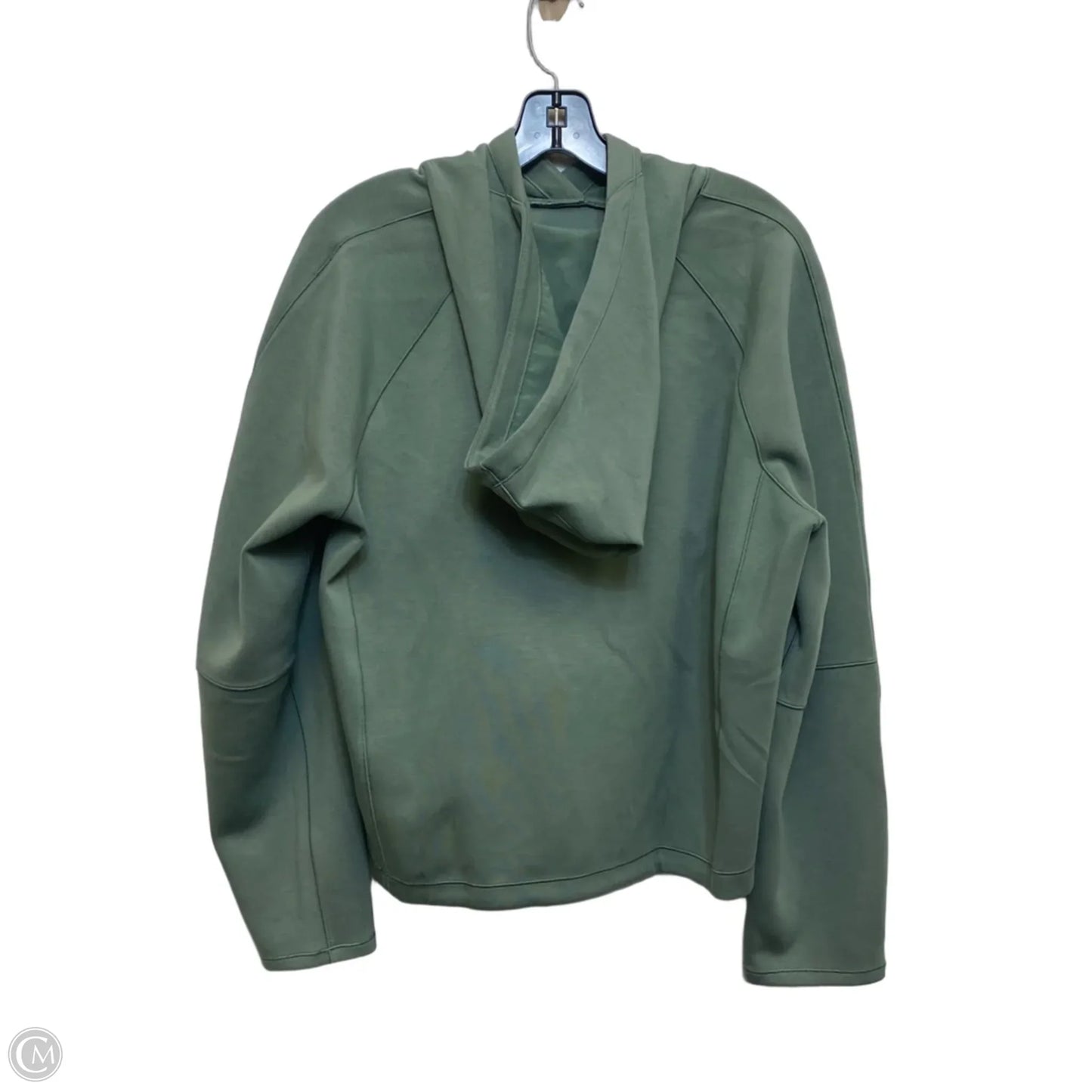 Athletic Sweatshirt Hoodie Designer By Lululemon In Green, Size: M