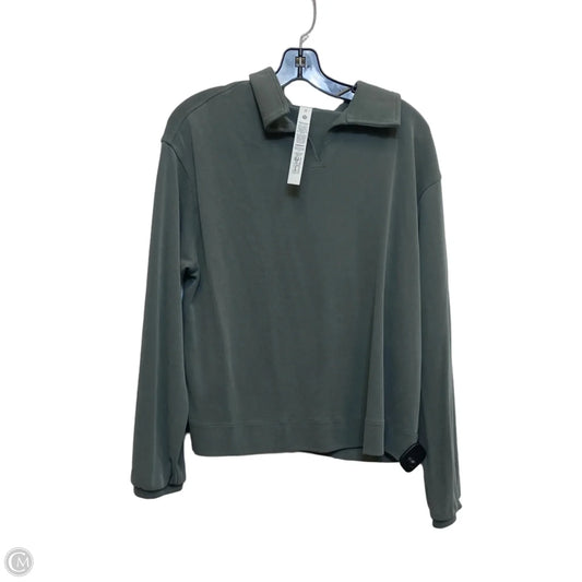 Athletic Top Long Sleeve Collar Designer By Lululemon In Green, Size: Xs