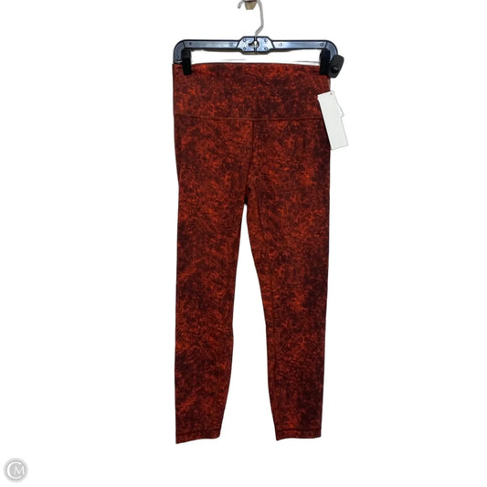 Athletic Leggings Designer By Lululemon In Red, Size: M