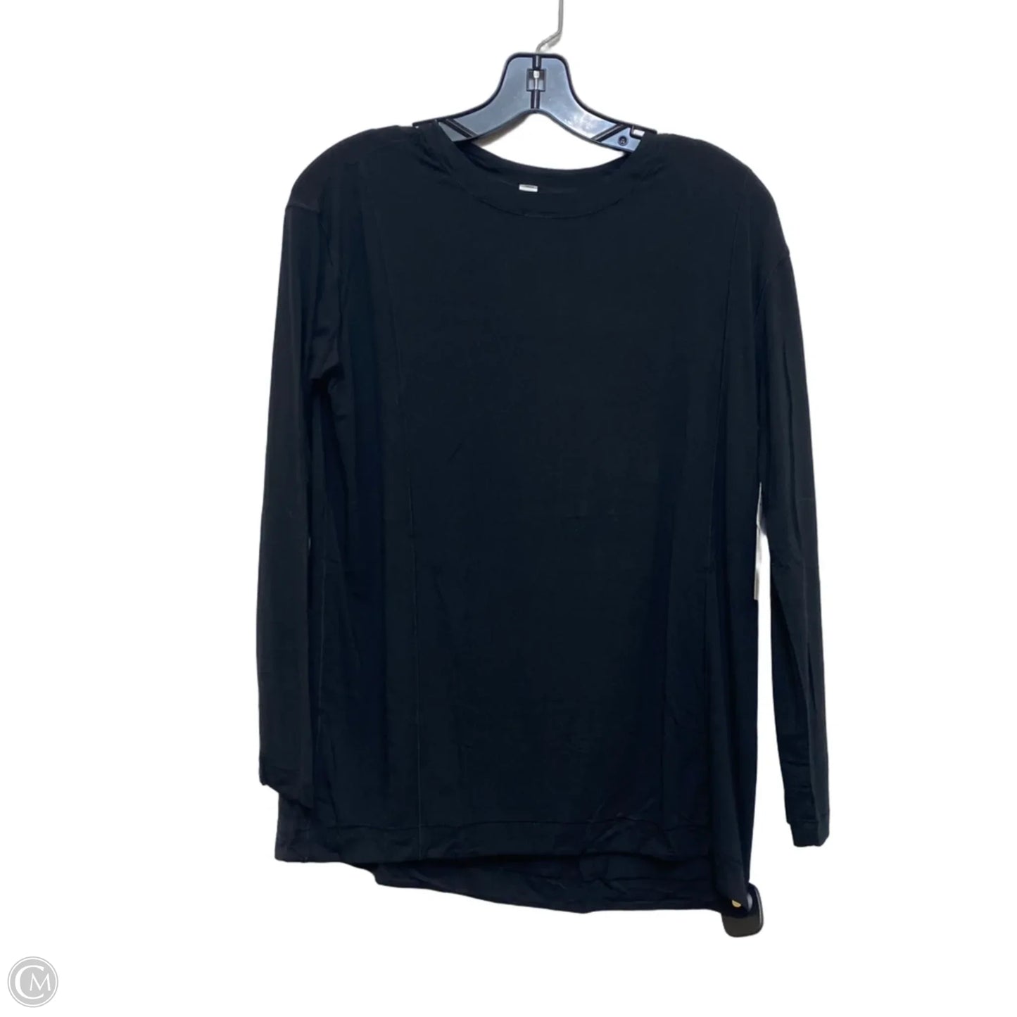 Athletic Top Long Sleeve Crewneck Designer By Lululemon In Black, Size: S