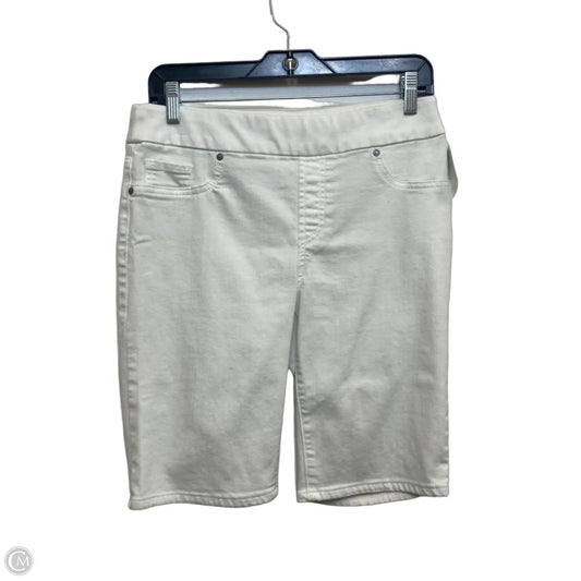Shorts By Chicos In White Denim, Size: 4
