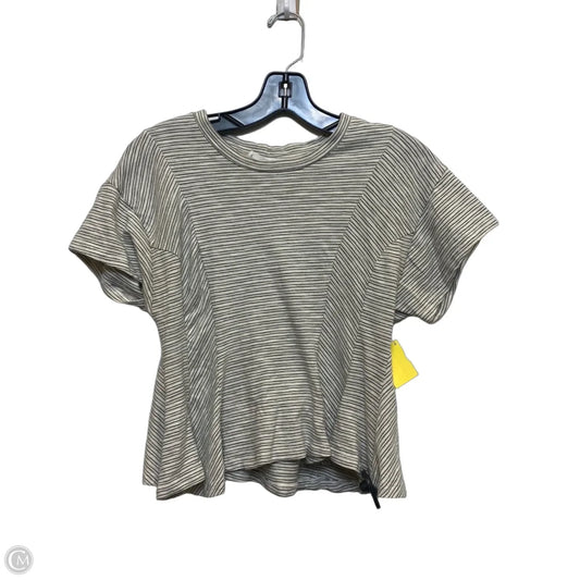 Top Short Sleeve By Lush In Cream, Size: S