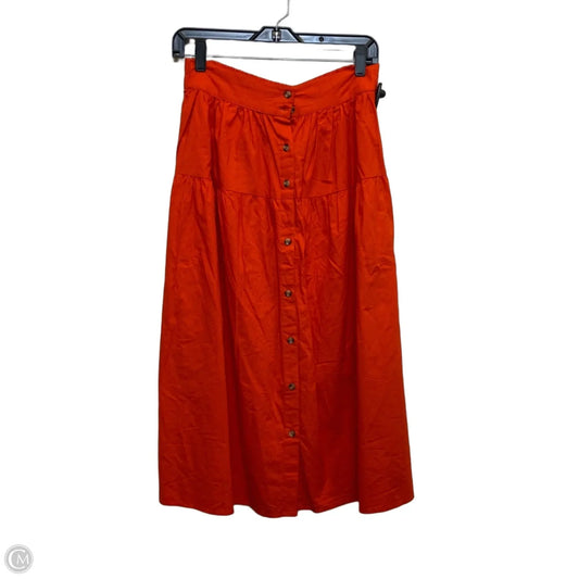 Skirt Midi By Sim & Sam In Orange, Size: M