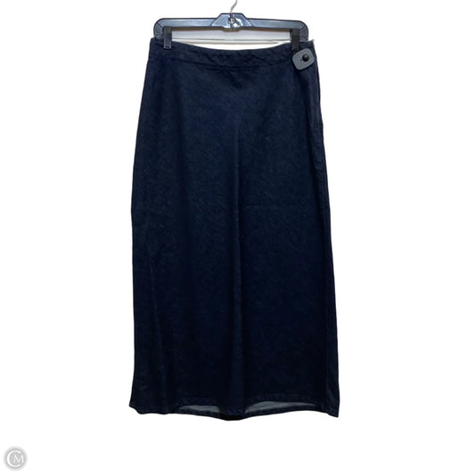 Skirt Maxi By Zara In Blue Denim, Size: M