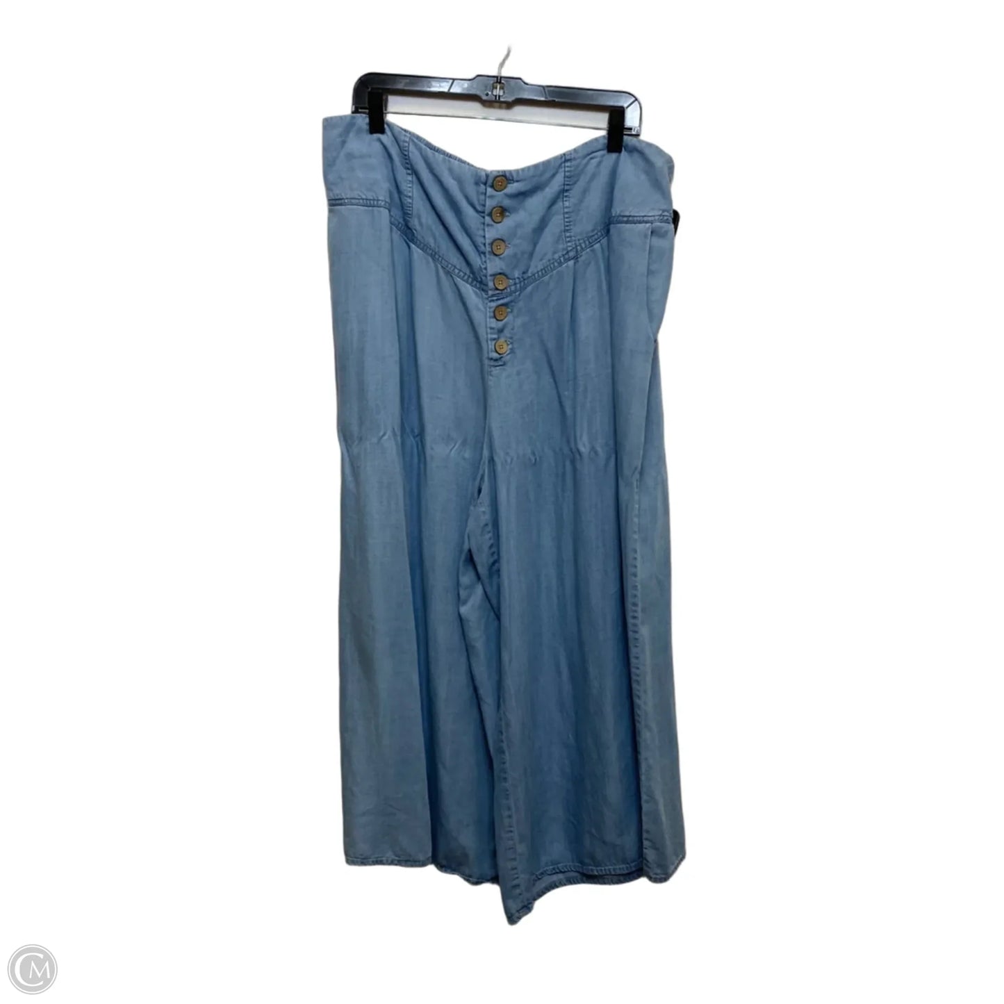 Pants Wide Leg By Cato In Blue, Size: 1x