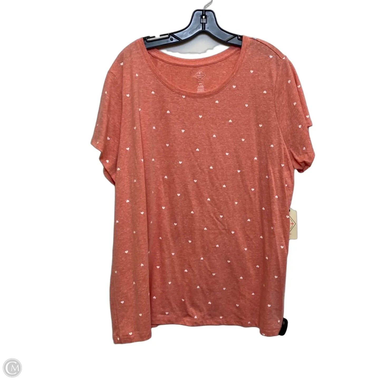 Top Short Sleeve Basic By St Johns Bay In Red, Size: 2x