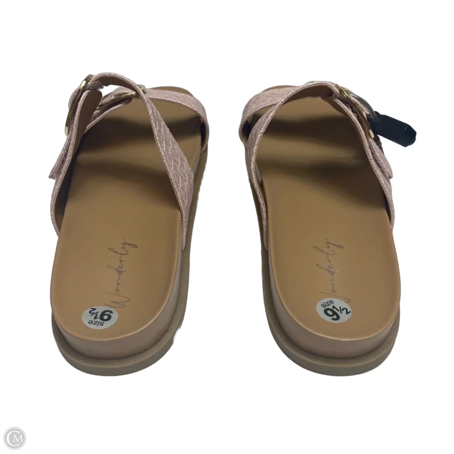 Sandals Flats By Wonderly In Pink, Size: 9.5