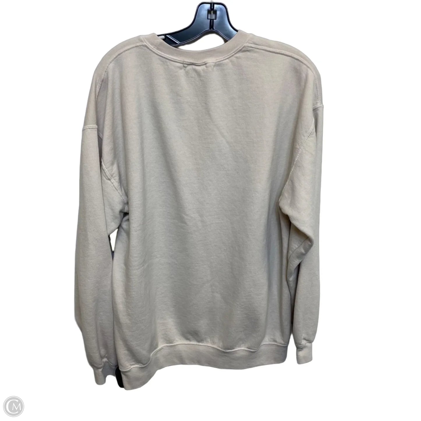 Sweatshirt Crewneck By Urban Outfitters In Beige, Size: S