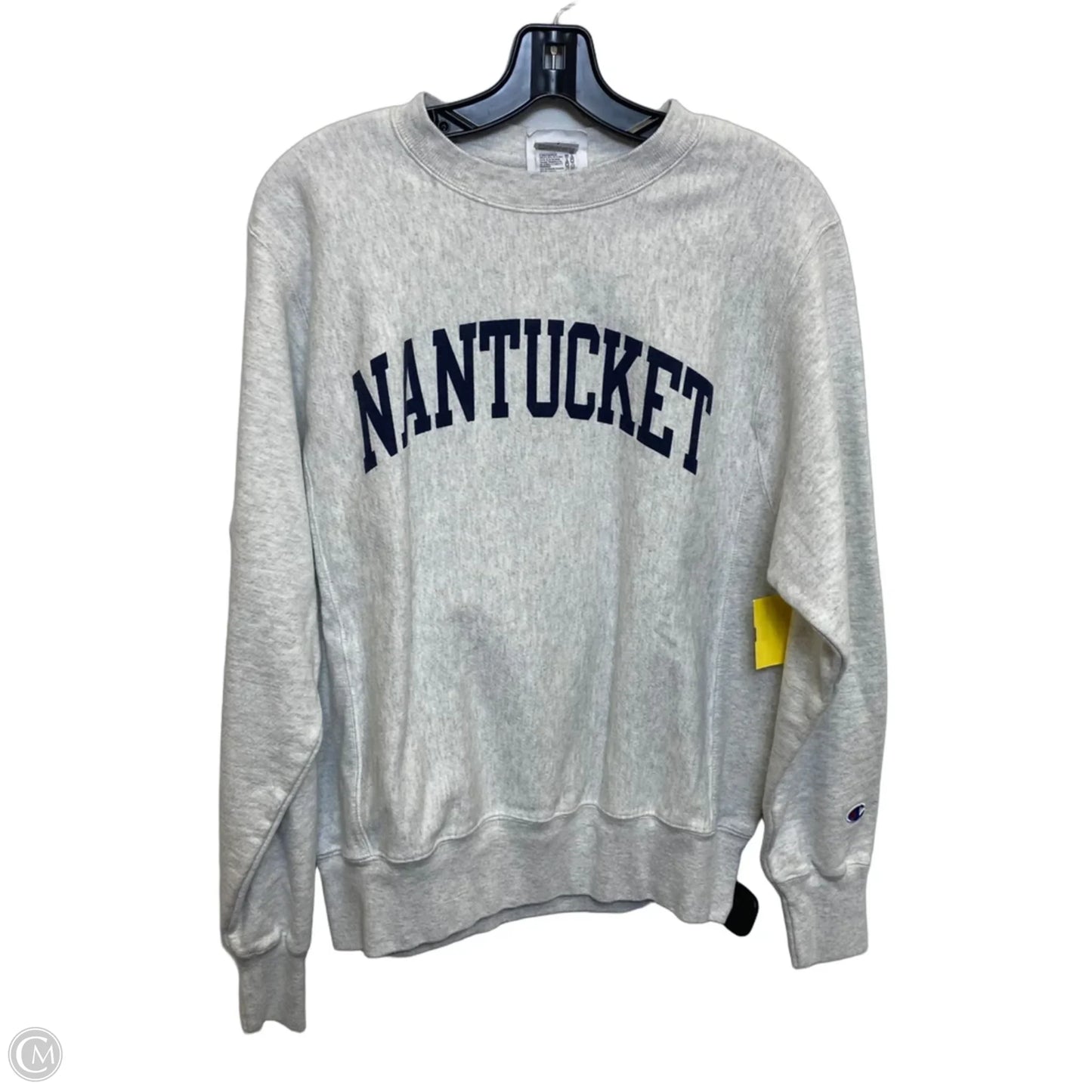 Sweatshirt Crewneck By Champion In Grey, Size: S