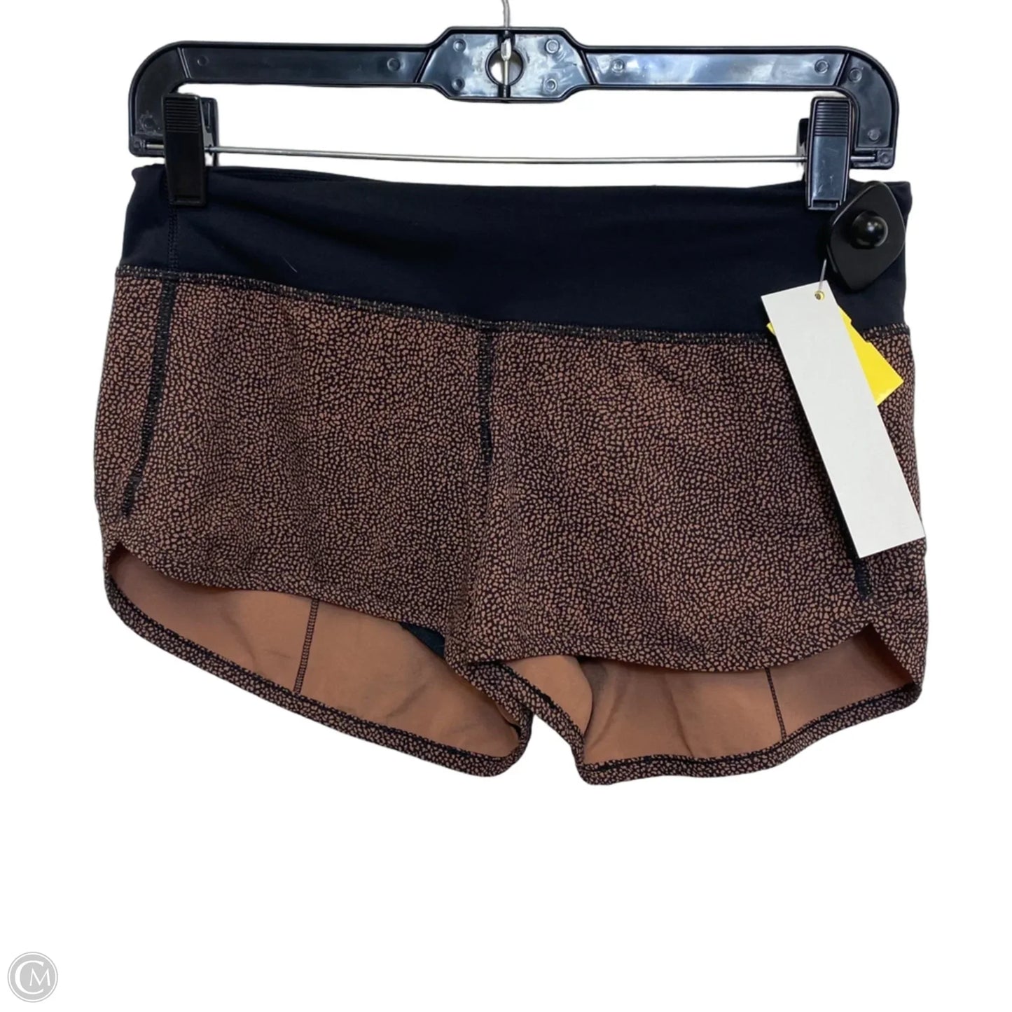 Athletic Shorts By Lululemon In Black & Brown, Size: S