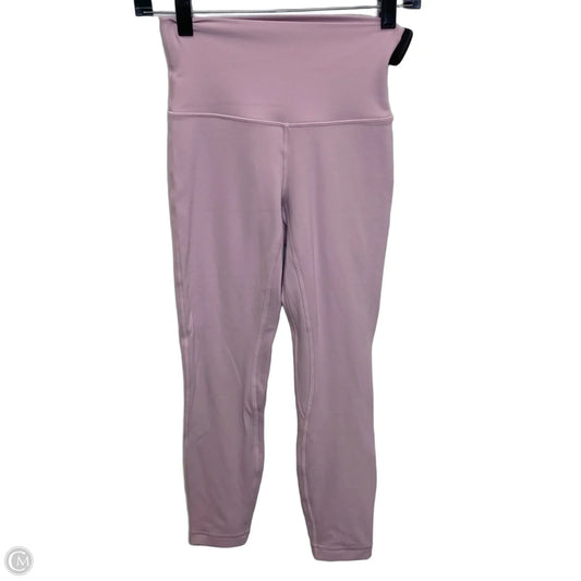 Athletic Leggings By Lululemon In Pink, Size: S