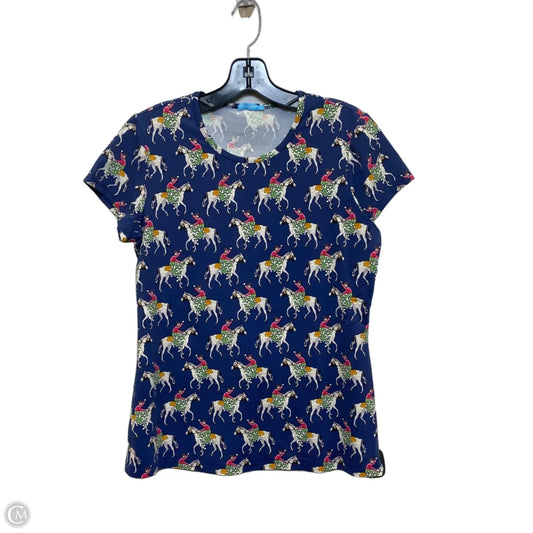 Top Short Sleeve By J Mclaughlin In Blue, Size: M