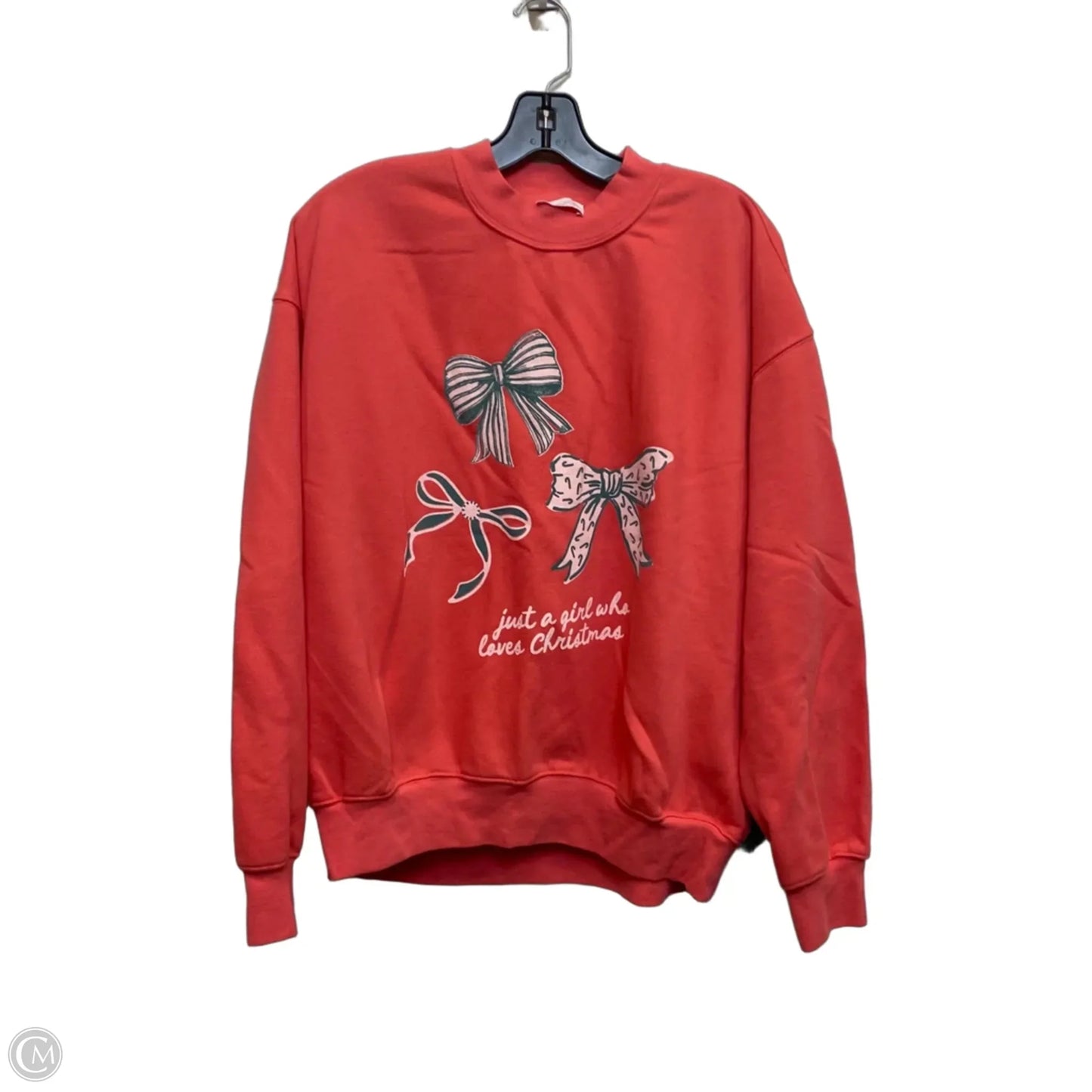Sweatshirt Crewneck By Pink Lily In Pink, Size: M