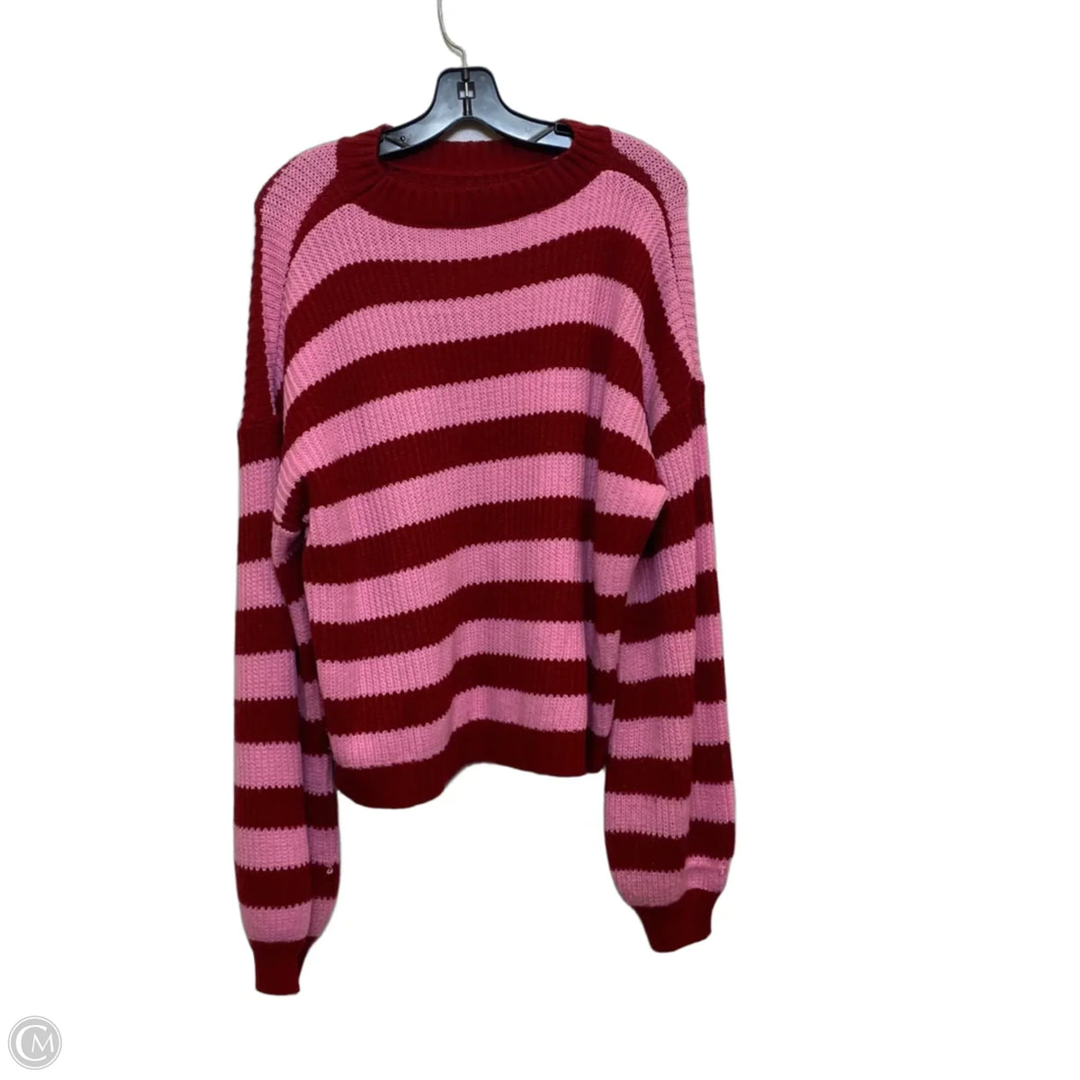 Sweater By Shein In Pink & Red, Size: M