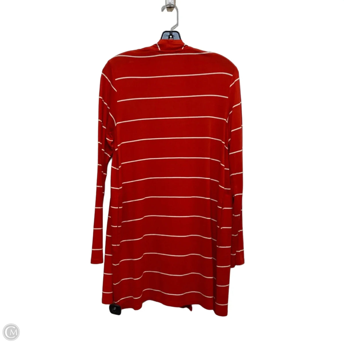 Cardigan By Lands End In Red & White, Size: S
