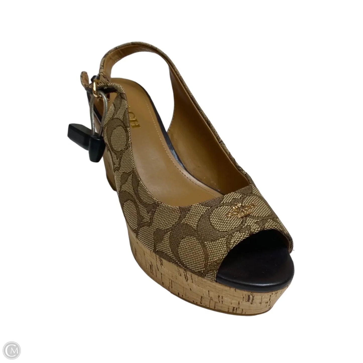 Sandals Designer By Coach In Brown, Size: 8