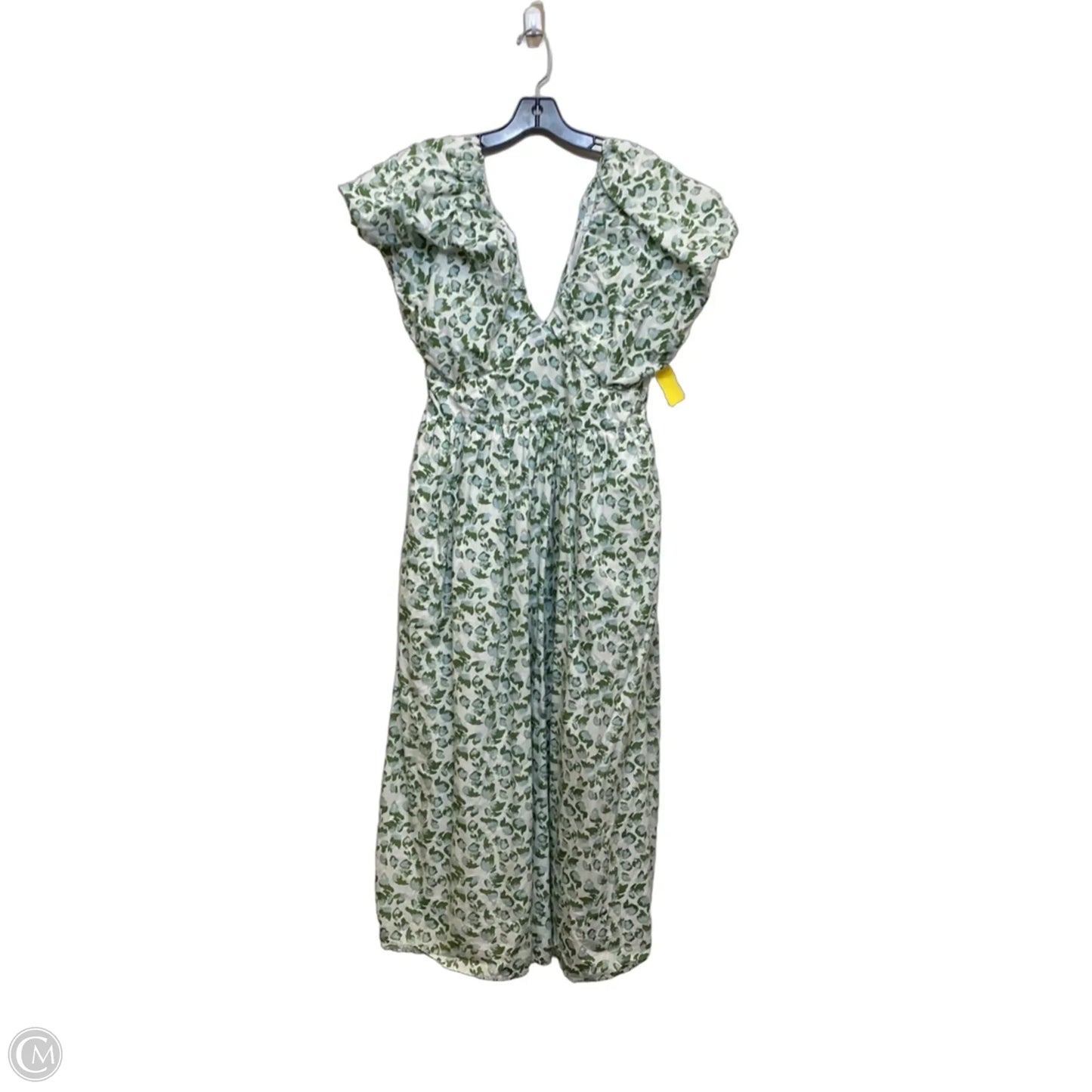 Dress Casual Maxi By Crown And Ivy In Green & White, Size: M