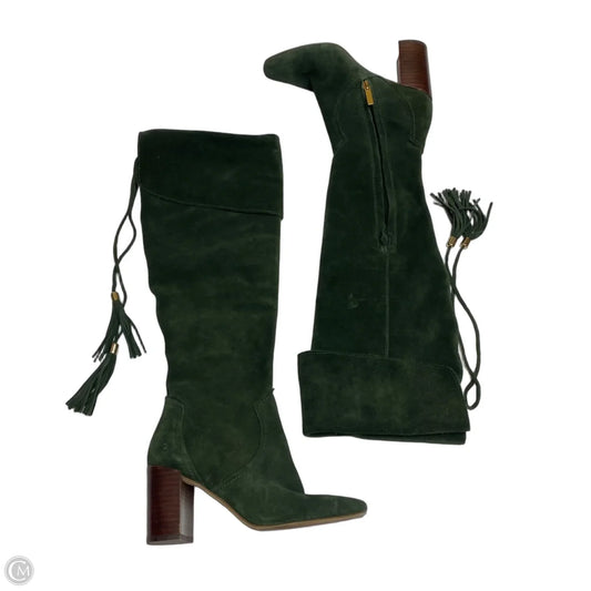 Boots Designer By Karl Lagerfeld In Green, Size: 5