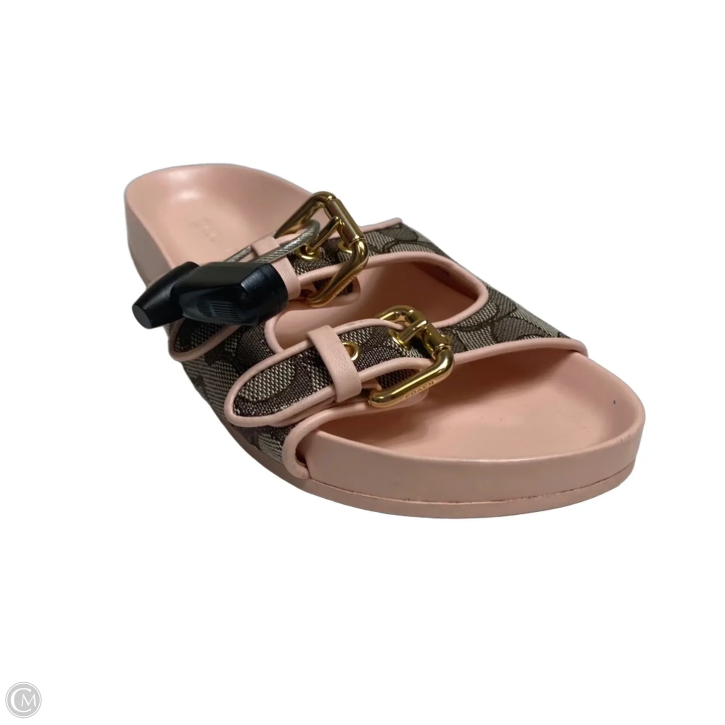 Sandals Designer By Coach In Brown & Pink, Size: 6