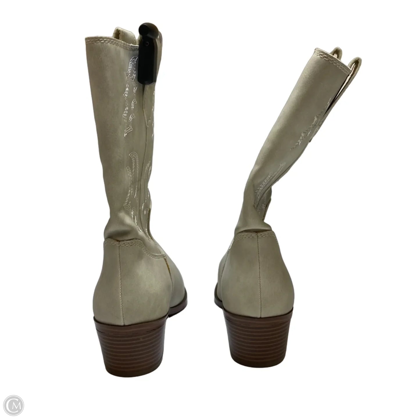 Boots Western By Indigo Rd In Cream, Size: 6.5