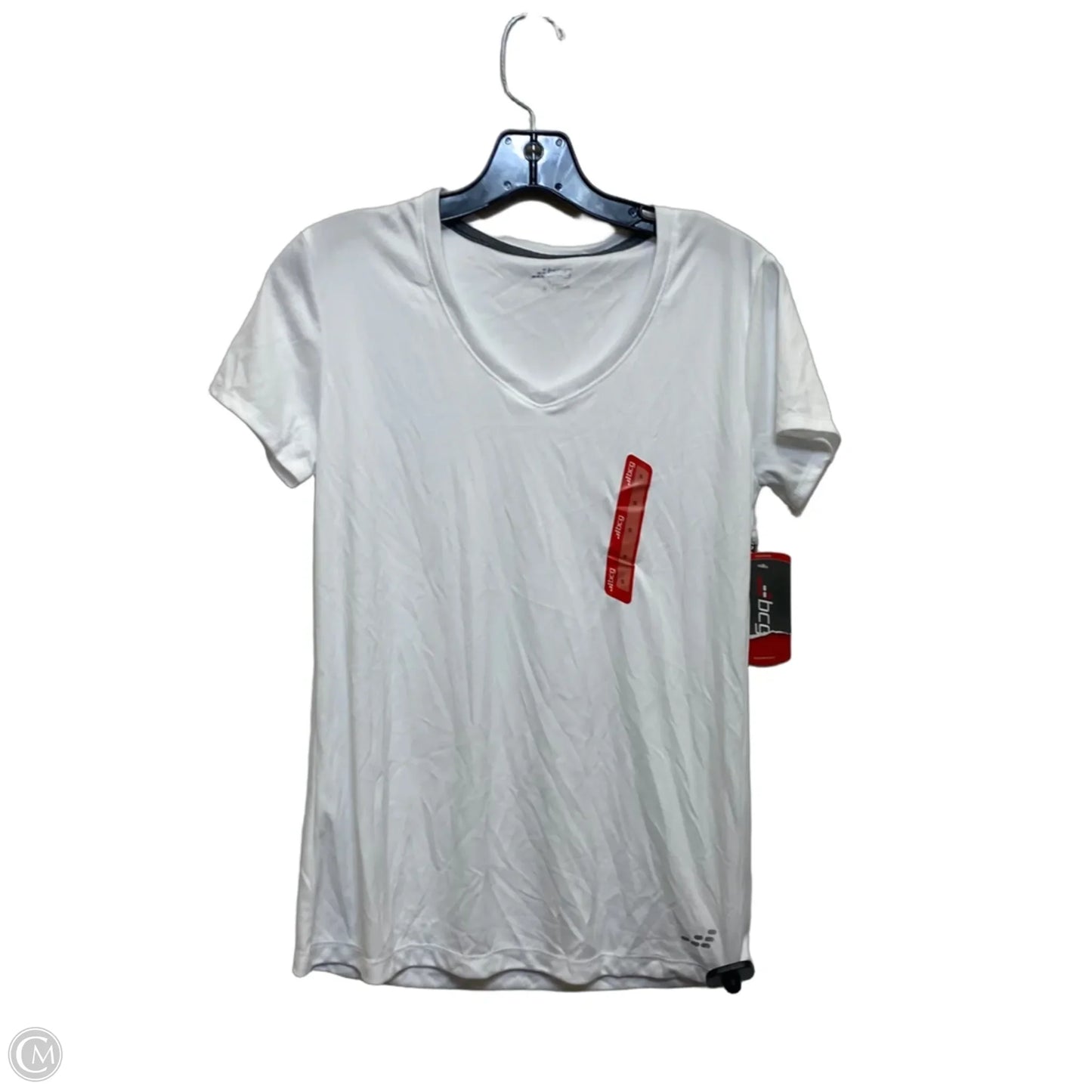 Athletic Top Short Sleeve By Bcg In White, Size: S