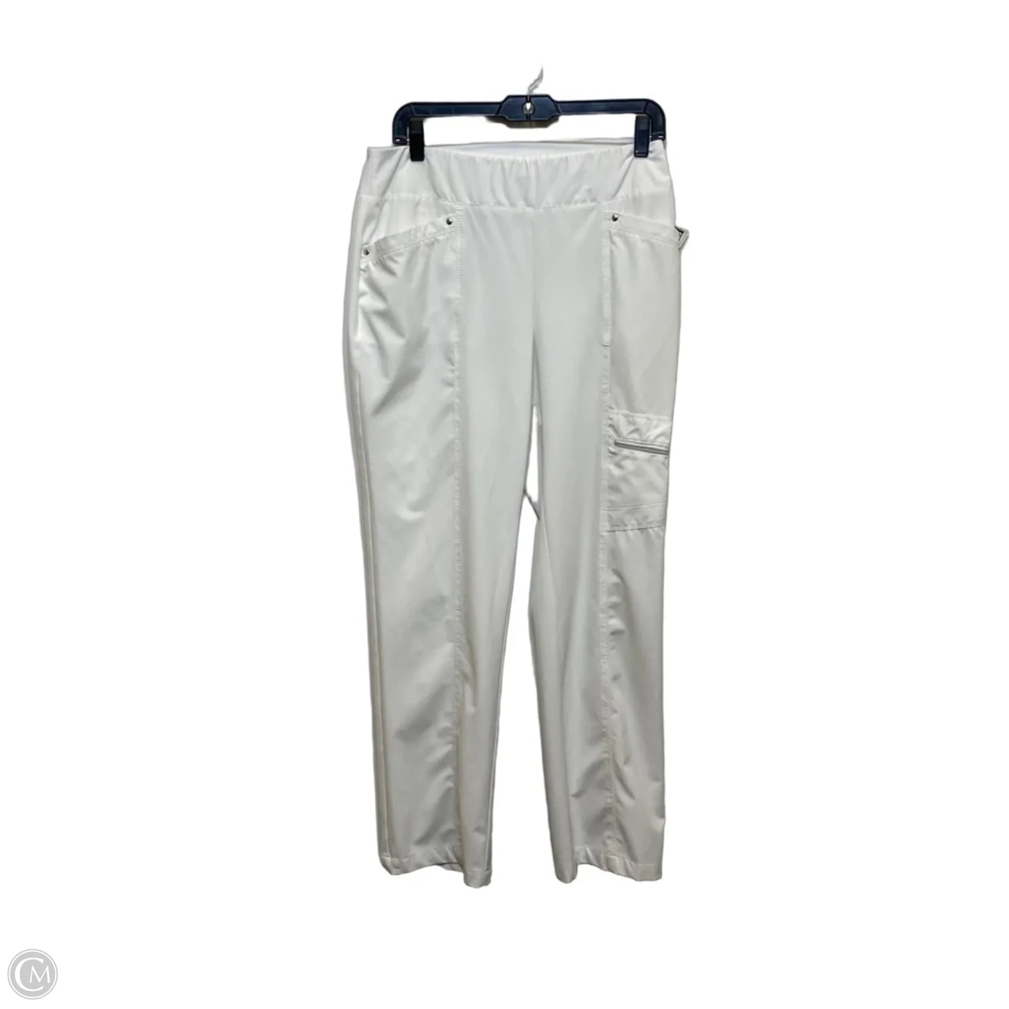 Athletic Pants By Zenergy By Chicos In White, Size: S