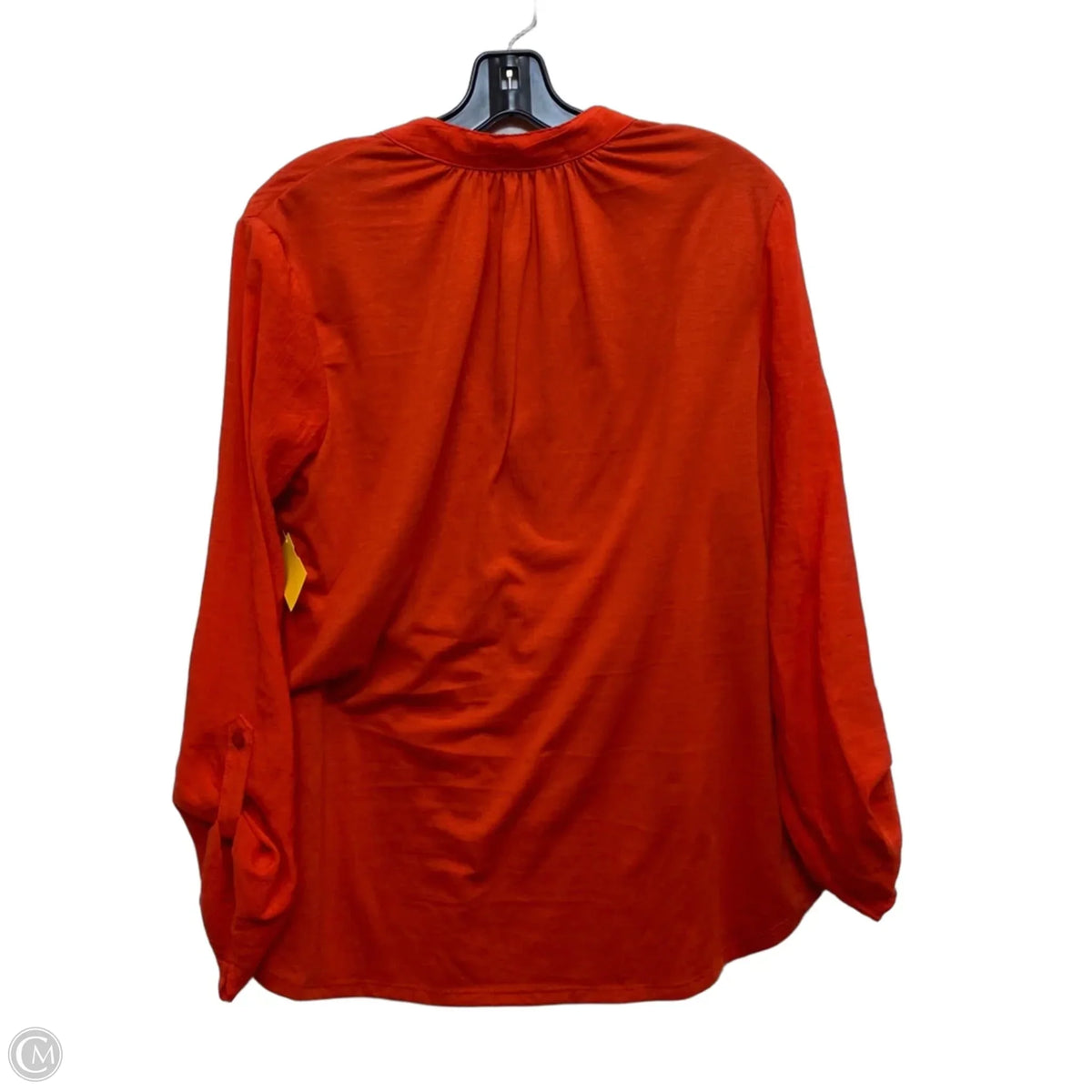 Top Long Sleeve By Notations In Red, Size: L