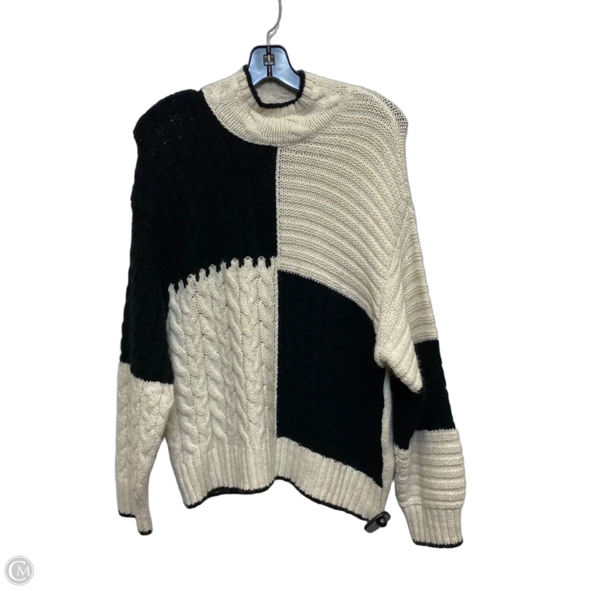 Sweater By Primark In Black & Cream, Size: S