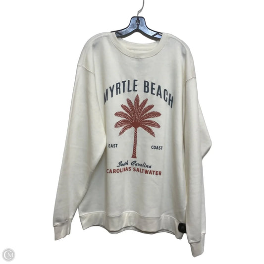 Sweatshirt Crewneck By Mahi Surf Co In Cream, Size: 2x