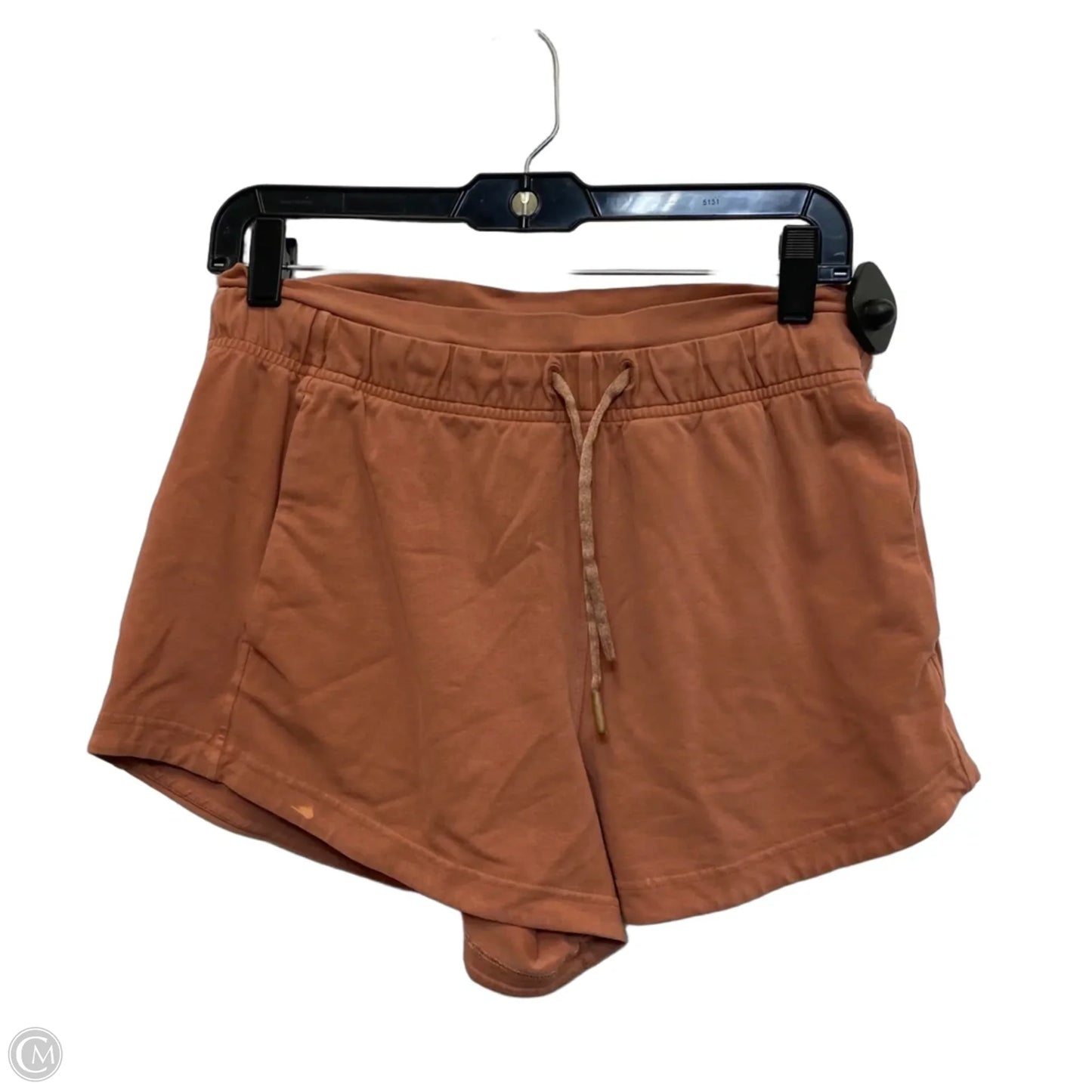 Athletic Shorts Designer By Lululemon In Orange, Size: M