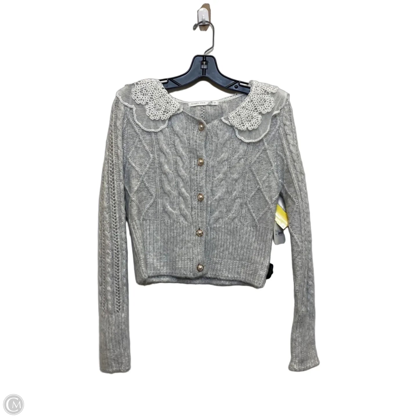 Sweater Cardigan By Altard State In Grey, Size: Xxs