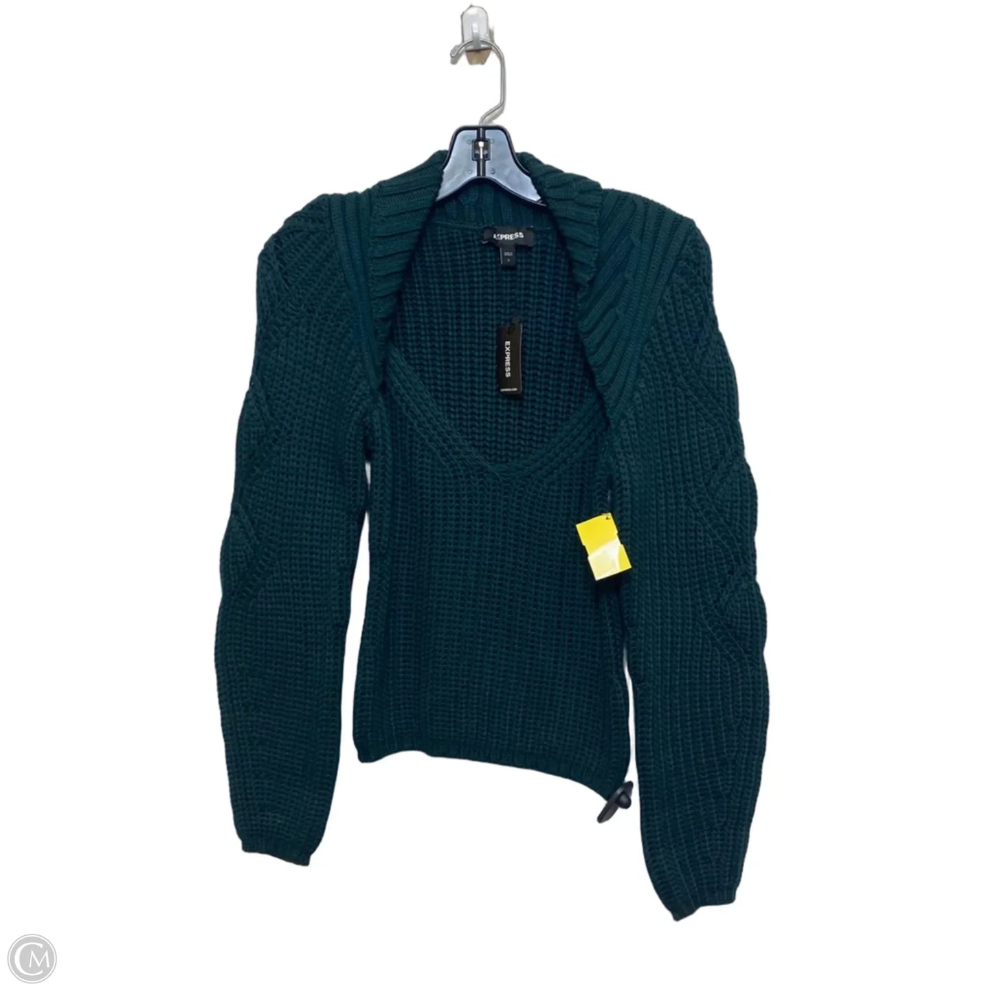 Sweater By Express In Green, Size: S