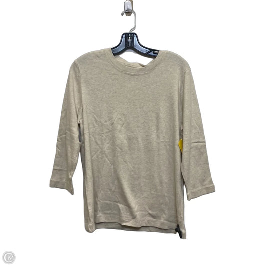 Top 3/4 Sleeve Basic By Kim Rogers In Tan, Size: Xl