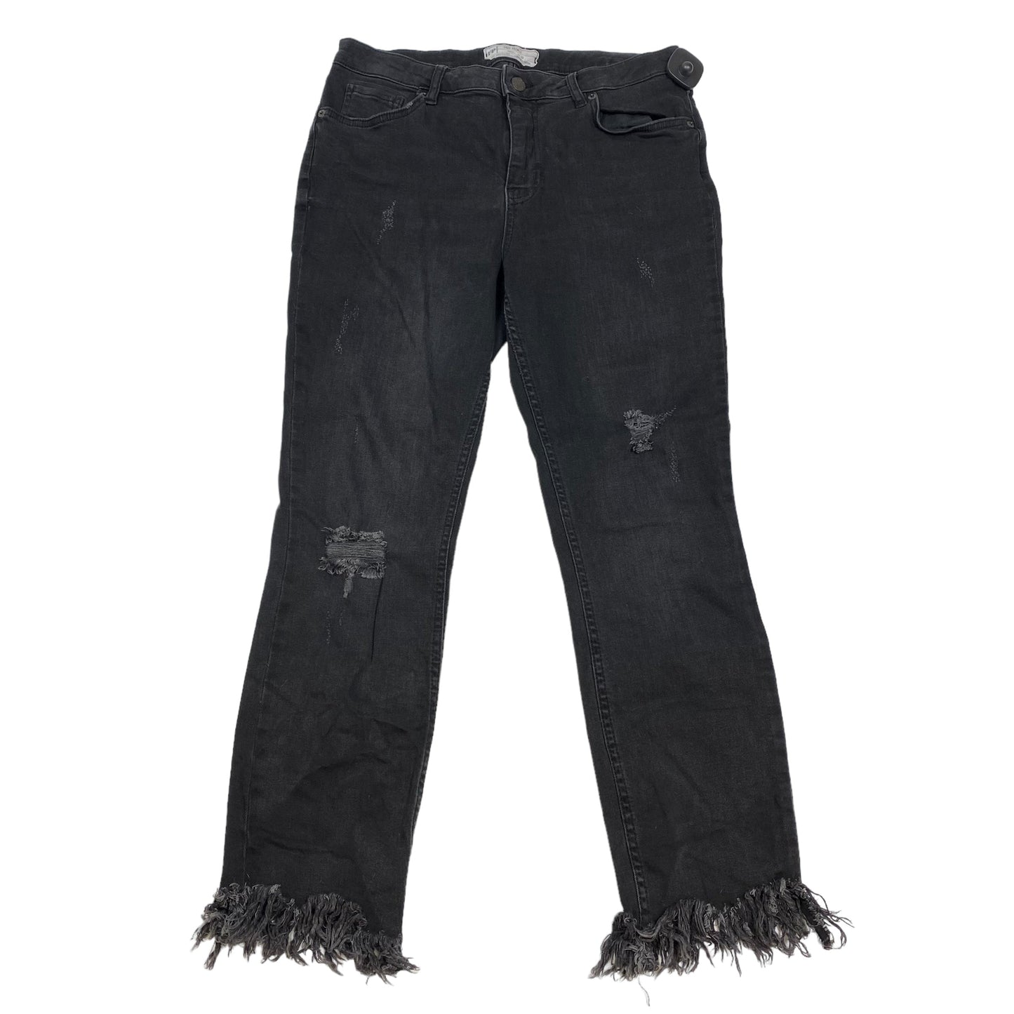 Black Denim Jeans Skinny Free People, Size 10