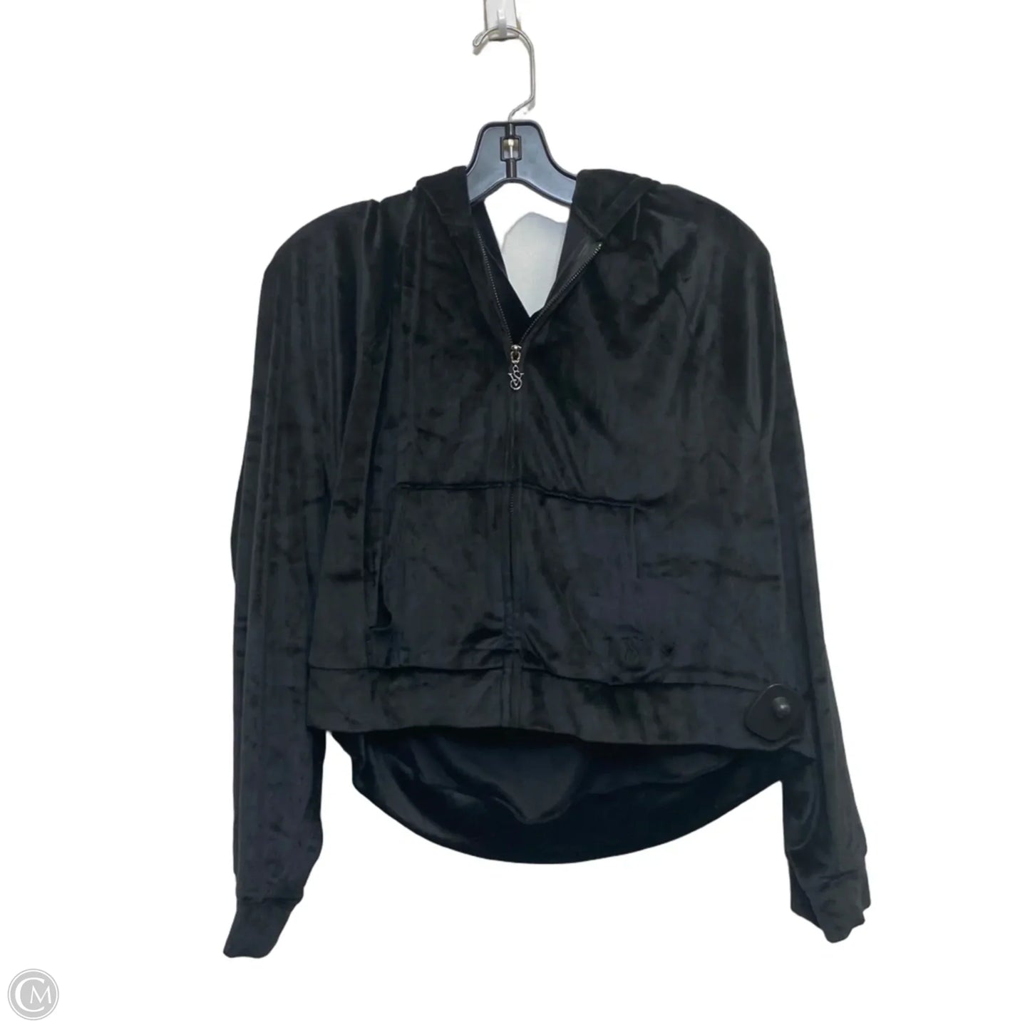 Athletic Jacket By Victorias Secret In Black, Size: L