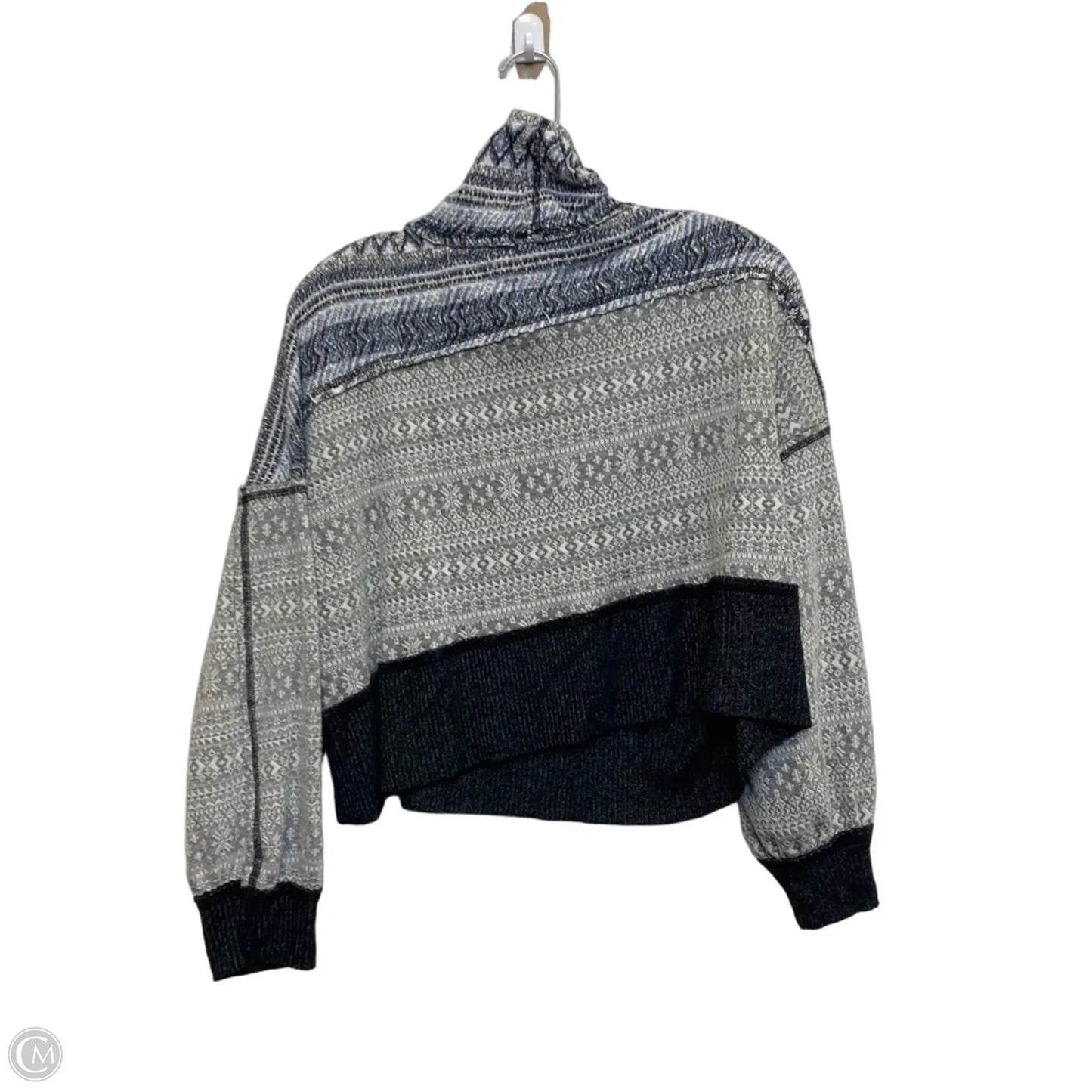 Top Long Sleeve By We The Free In Blue & Grey, Size: Xs