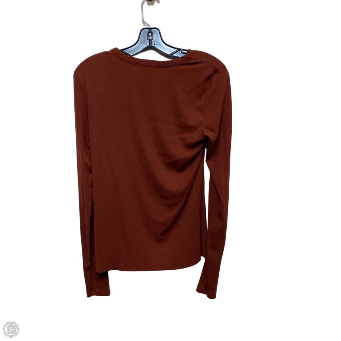 Top Long Sleeve By Madewell In Brown, Size: L
