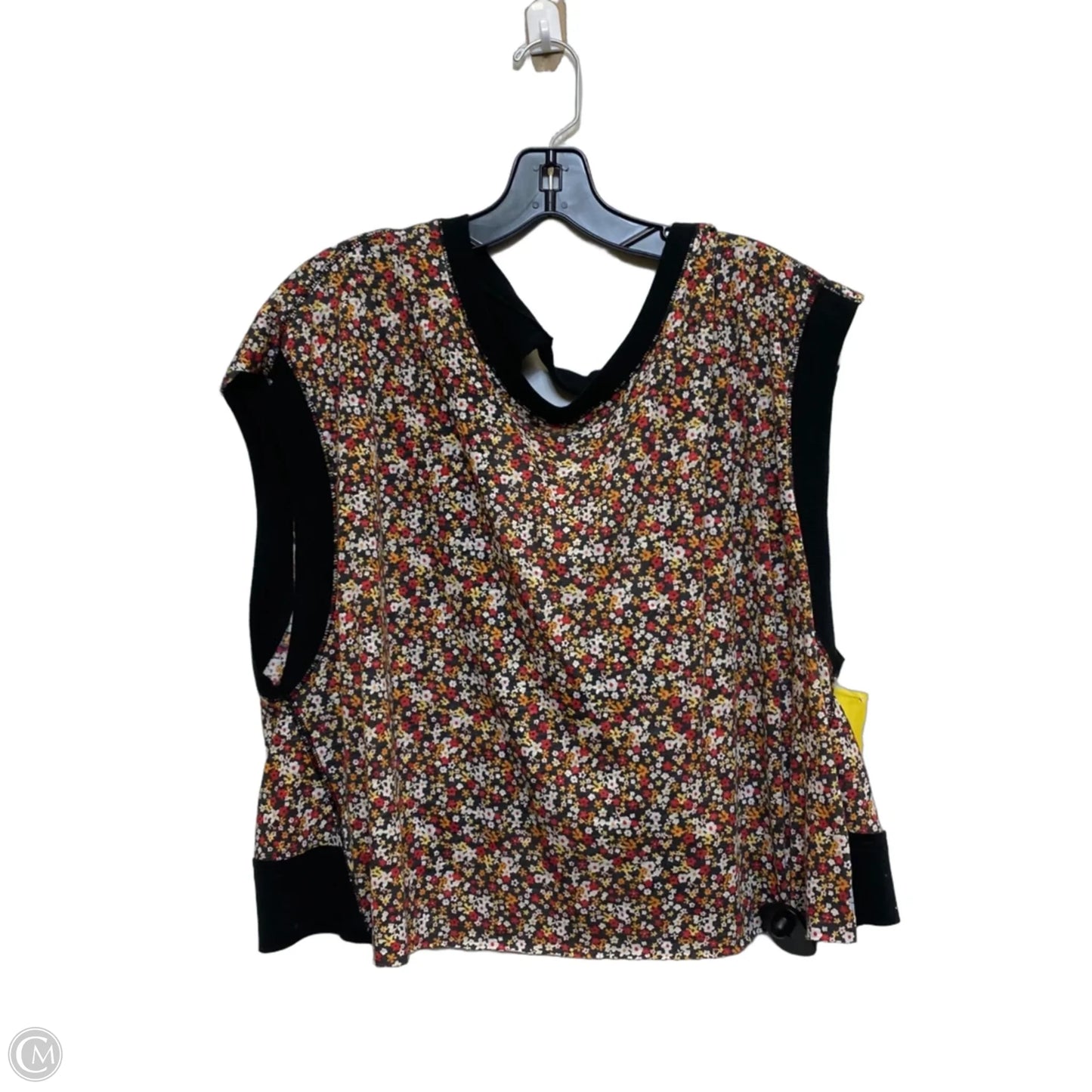 Athletic Tank Top By Free People In Floral Print, Size: M