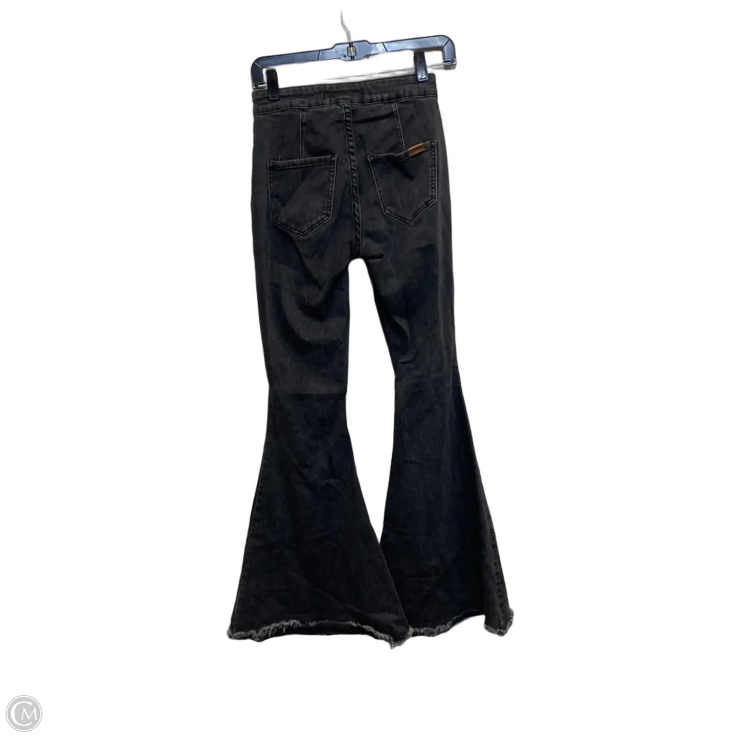Jeans Flared By Rock & Roll In Grey Denim, Size: 0