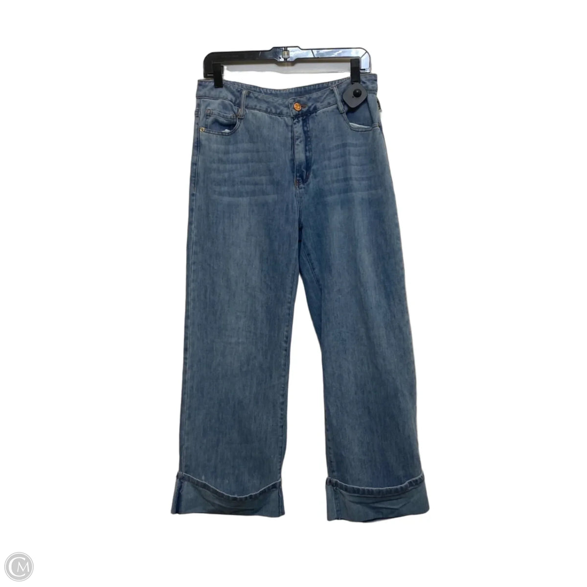 Jeans Wide Leg By So Me In Blue Denim, Size: L