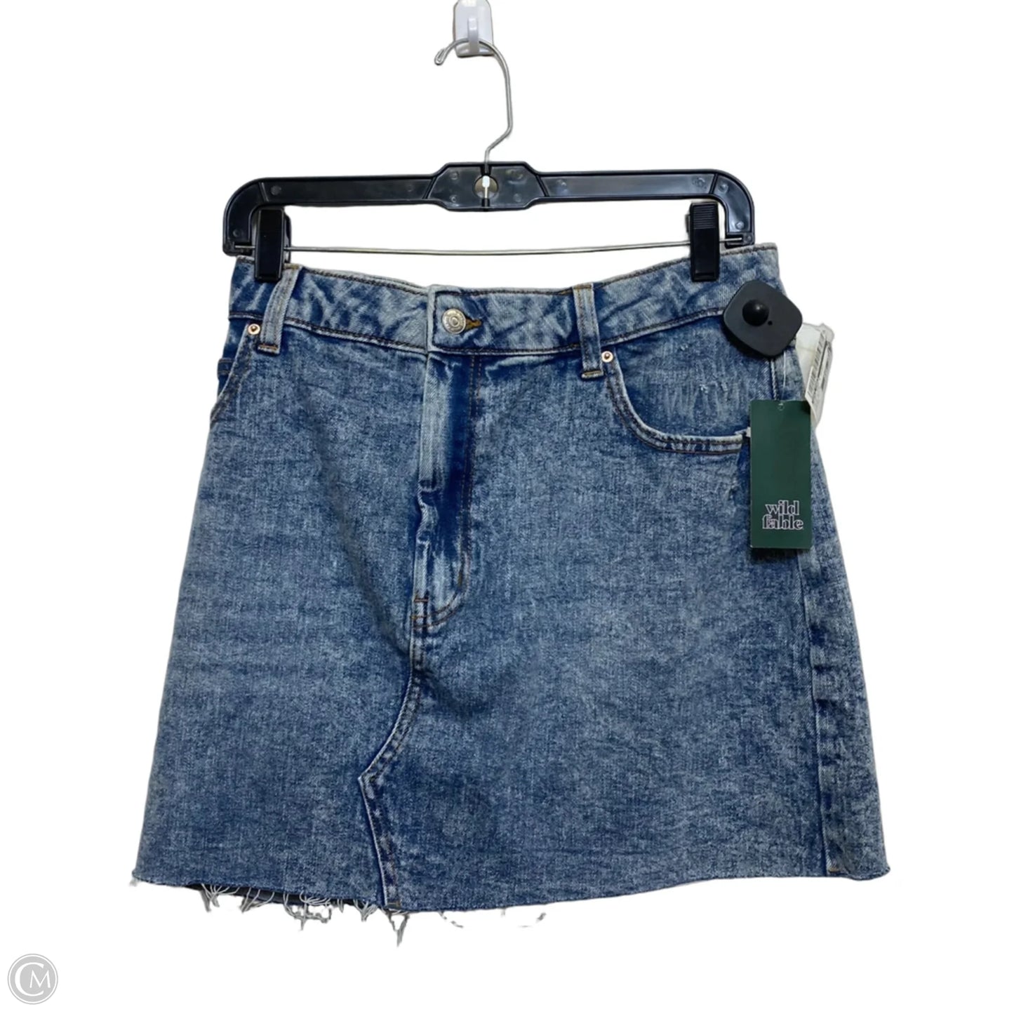 Skirt Mini & Short By Wild Fable In Blue Denim, Size: 1x