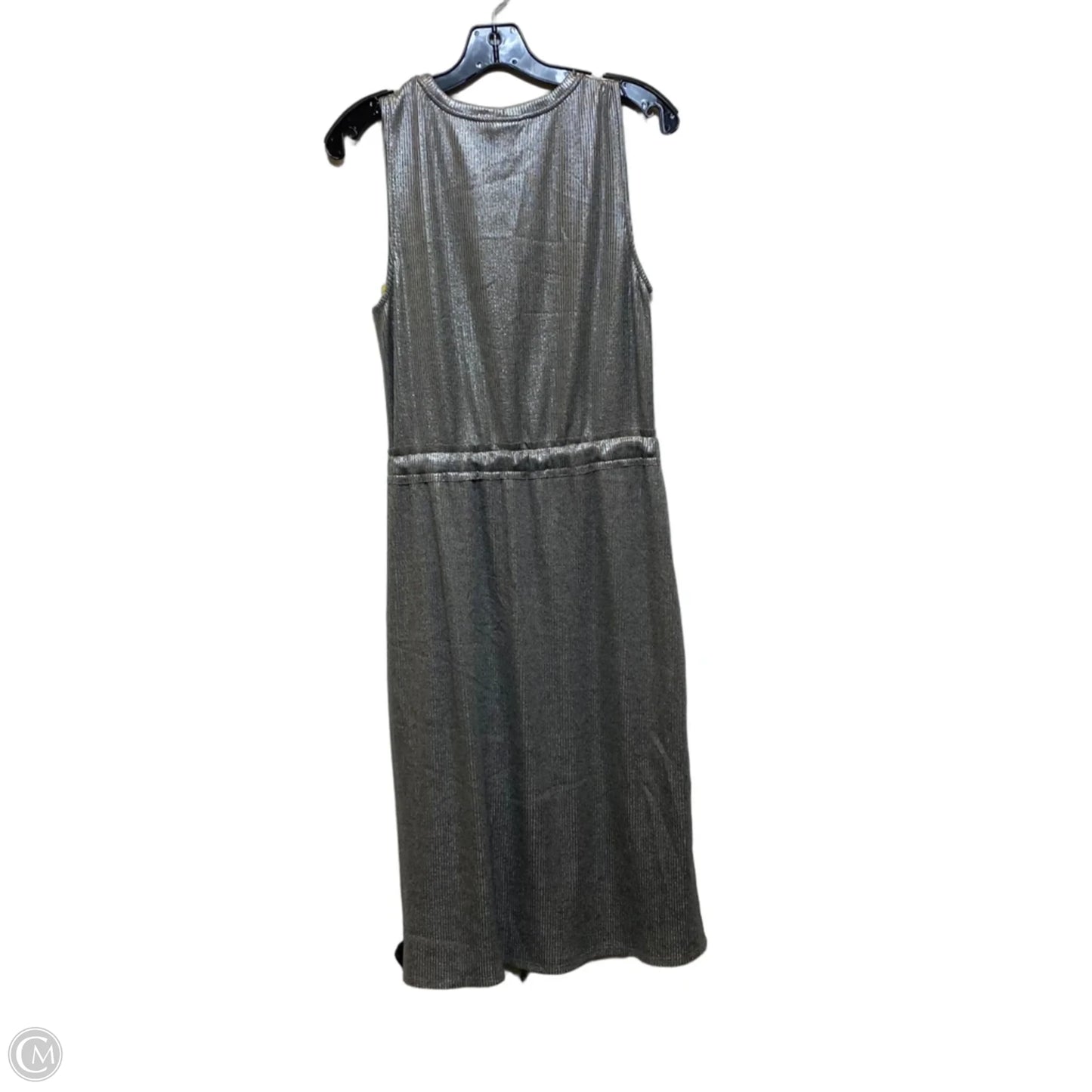 Dress Casual Midi By Dolan Left Coast In Silver, Size: M